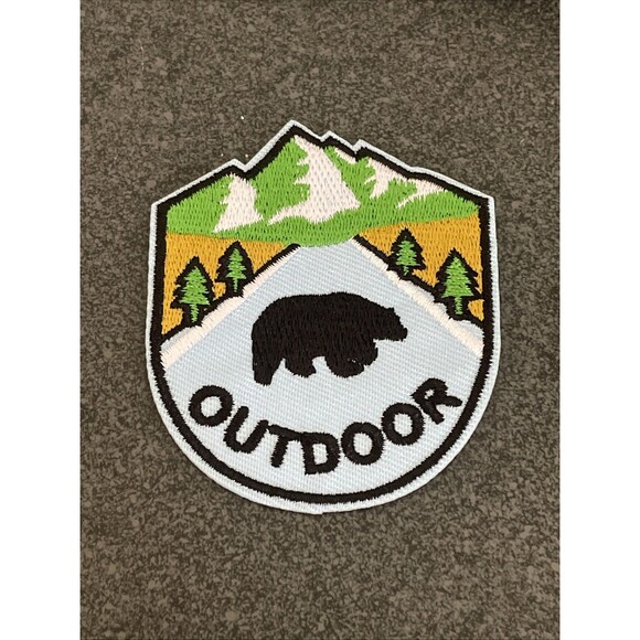 6 Assorted Adventure Hiking Camping Explore Outdoors Iron-On Embroidered Patches - Picture 10 of 13